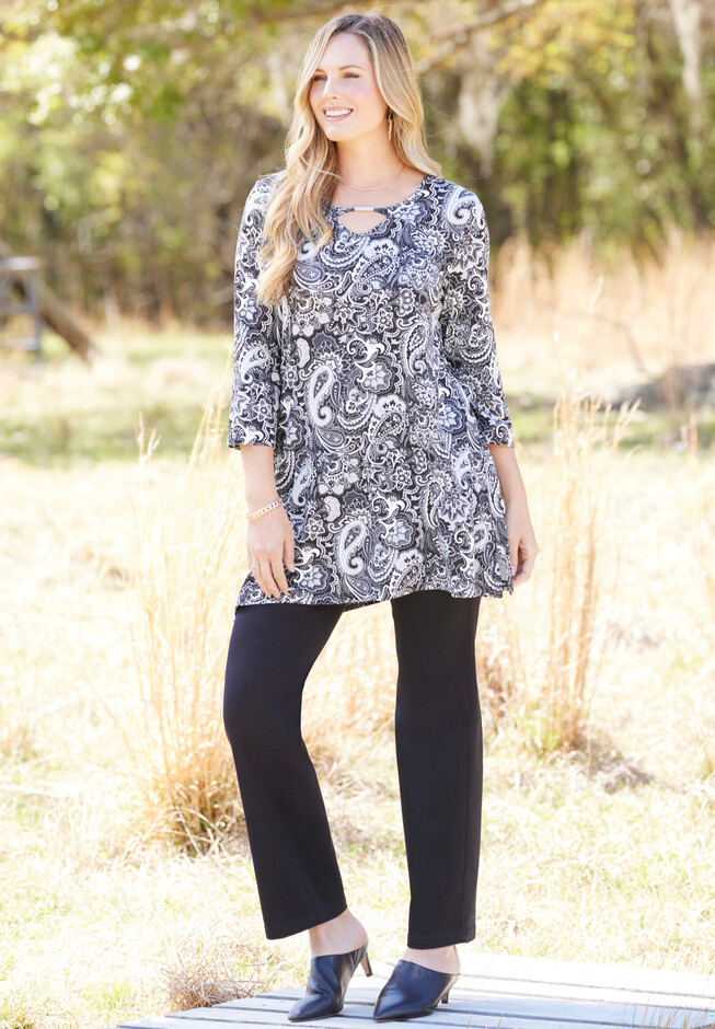Harper Georgette Pullover 3/4 Sleeve Blouse  Plus size outfits, Plus size  fashion, Plus size fashion tips