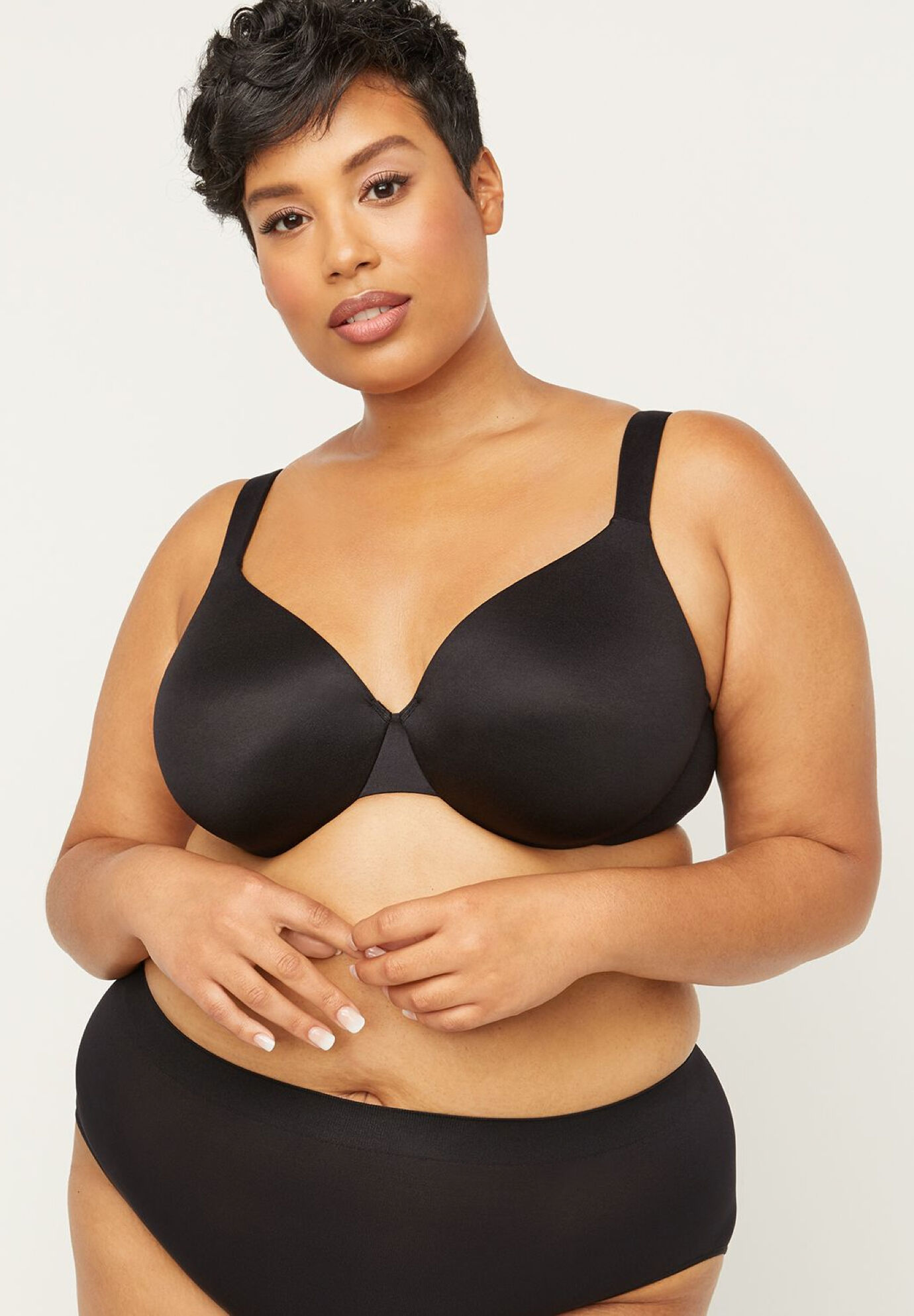 Catherines Full-Coverage Smooth Underwire Convertible Bra Women's Plus Size  50D