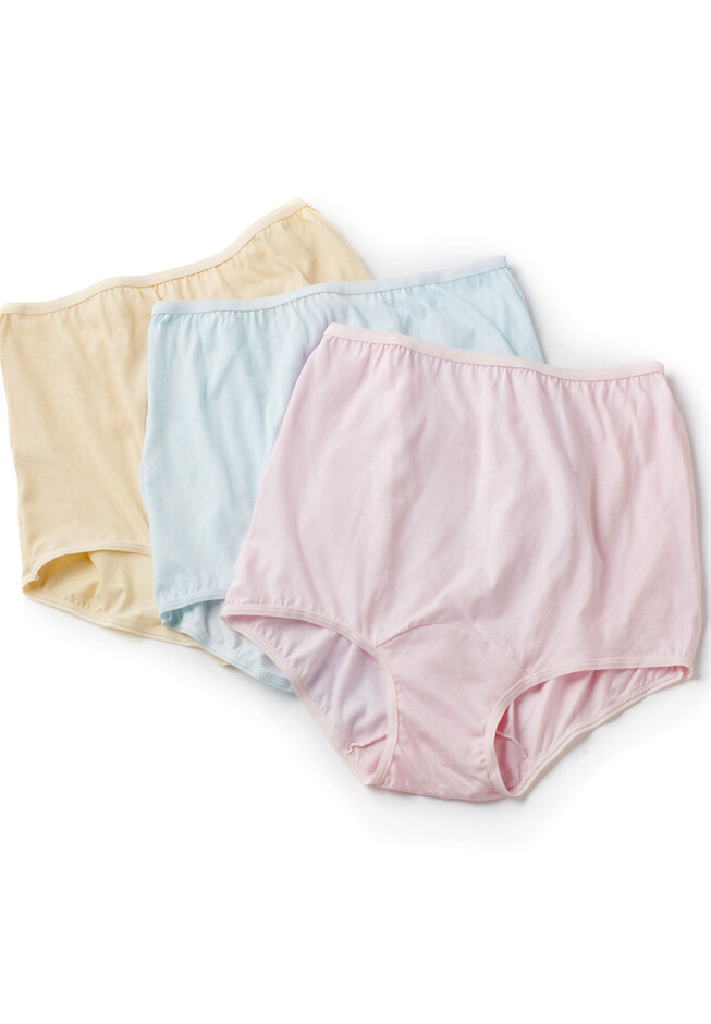 Catherines Women's Plus Size Microfiber Panty 3-Pack - 7, Sweet