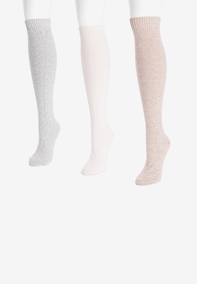 MUK LUKS Womens 1-Pair Fleece Lined Marled Leggings 
