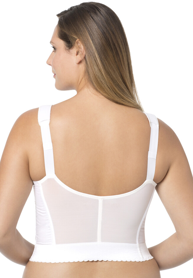 Women's Exquisite Form 5107532 Posture Longline Bra (White 36B