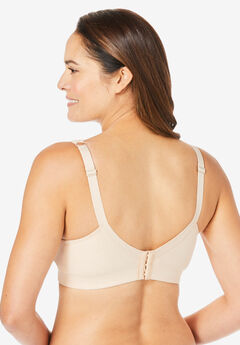Womens Plus Size Bras Minimizer Underwire Full Coverage Unlined Seamless  Cup Light Oatmeal 44B