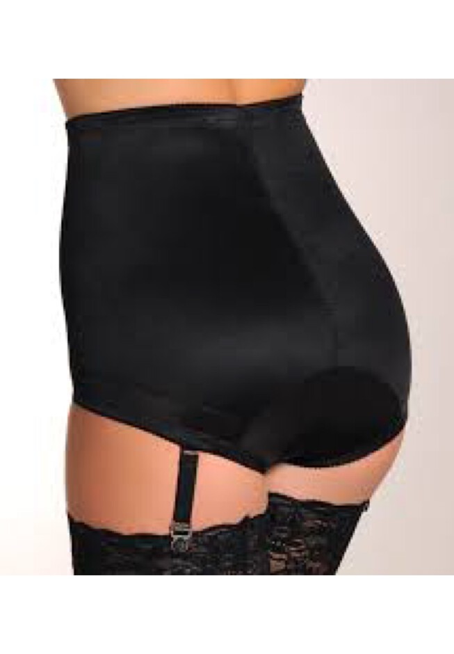 Rago Shapewear Light Shaping Hi-Waist Black Panty Brief Size 26
