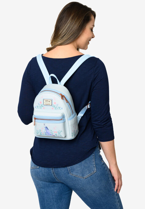 Loungefly X Eeyore Mini Backpack Handbag Floral Light Blue | Catherines