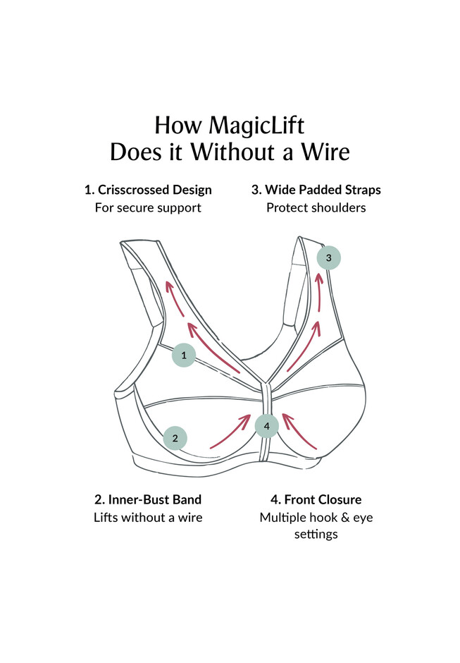Glamorise Magiclift Natural Shape Support Wire-Free Bra - Cappuccino - Curvy