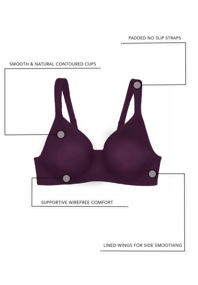 Hanes Girls' Seamless Molded Cup Wirefree Bra 3pk