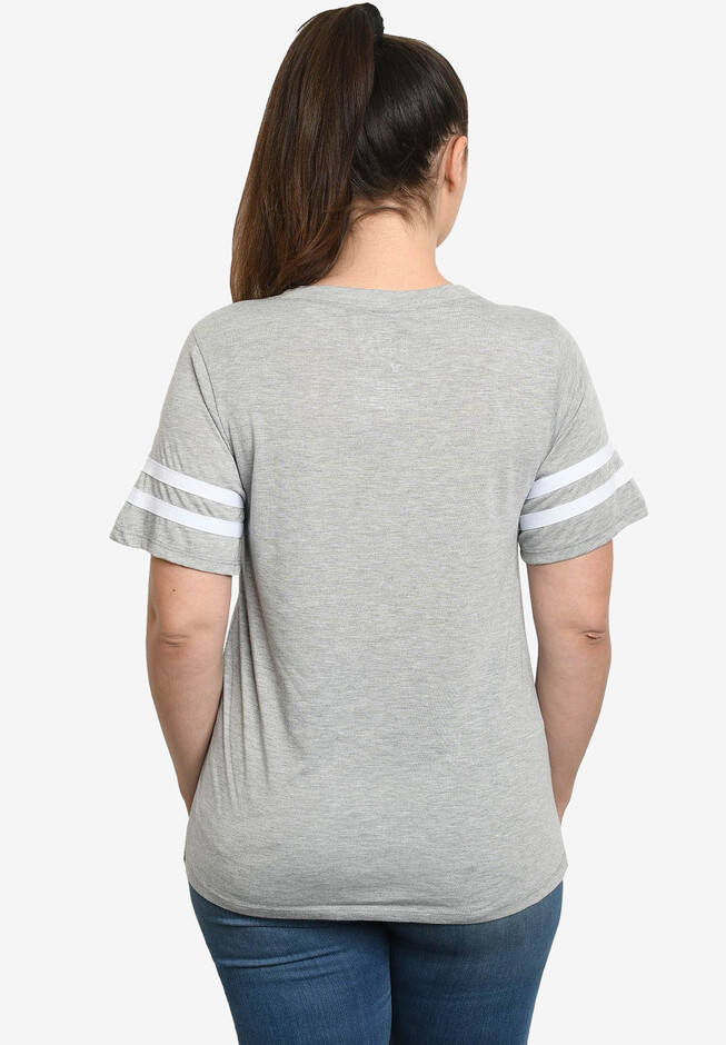 Disney Women Gray Mickey Mouse Graphic Sleep T-Shirt Plus Size 3X (22-24)