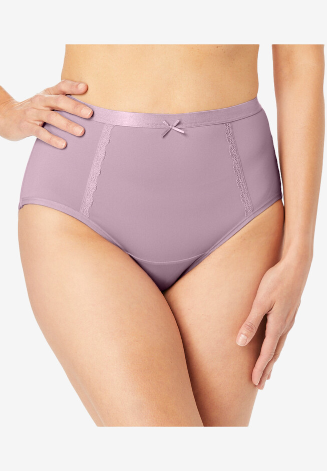 Plus Size Women's Microfiber Adaptive Panty 2-Pack by Comfort