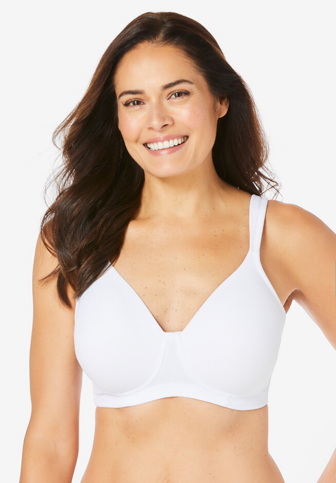 Solid Full-Coverage Smooth No-Wire Bra