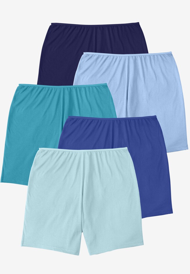CrazycatZ Women Plus Size Cotton Boxer Panties Loose Comfy Underwear high  Waist 5 Pack, Multi, Large : : Clothing, Shoes & Accessories