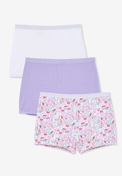 CYUURO Women's Lace Underwear Plus Size Boyshort Panties