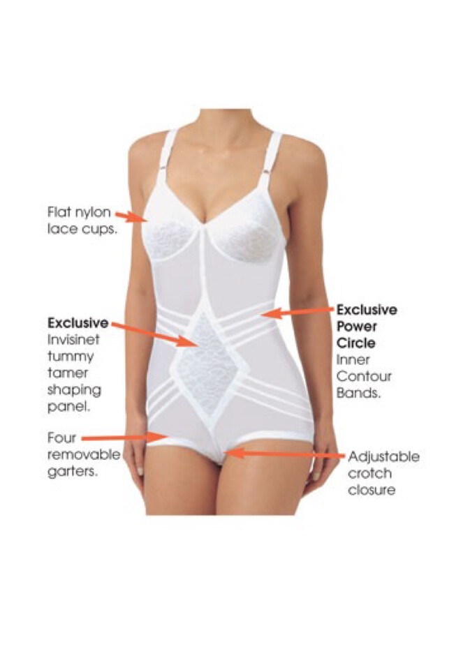 Rago Women's Plus Size Extra-Firm Control Body Briefer 9057 Shaper 