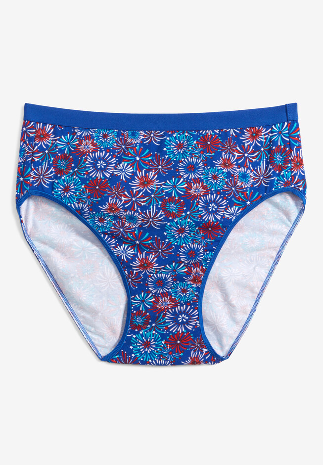  Underwear for Women, Briefs for Women, Red Blue White Fireworks  : Clothing, Shoes & Jewelry