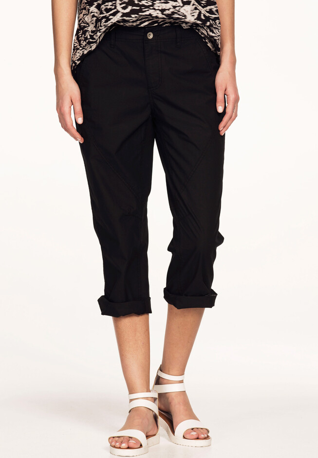 Curvy Collection Ponte Knit Ankle Pant