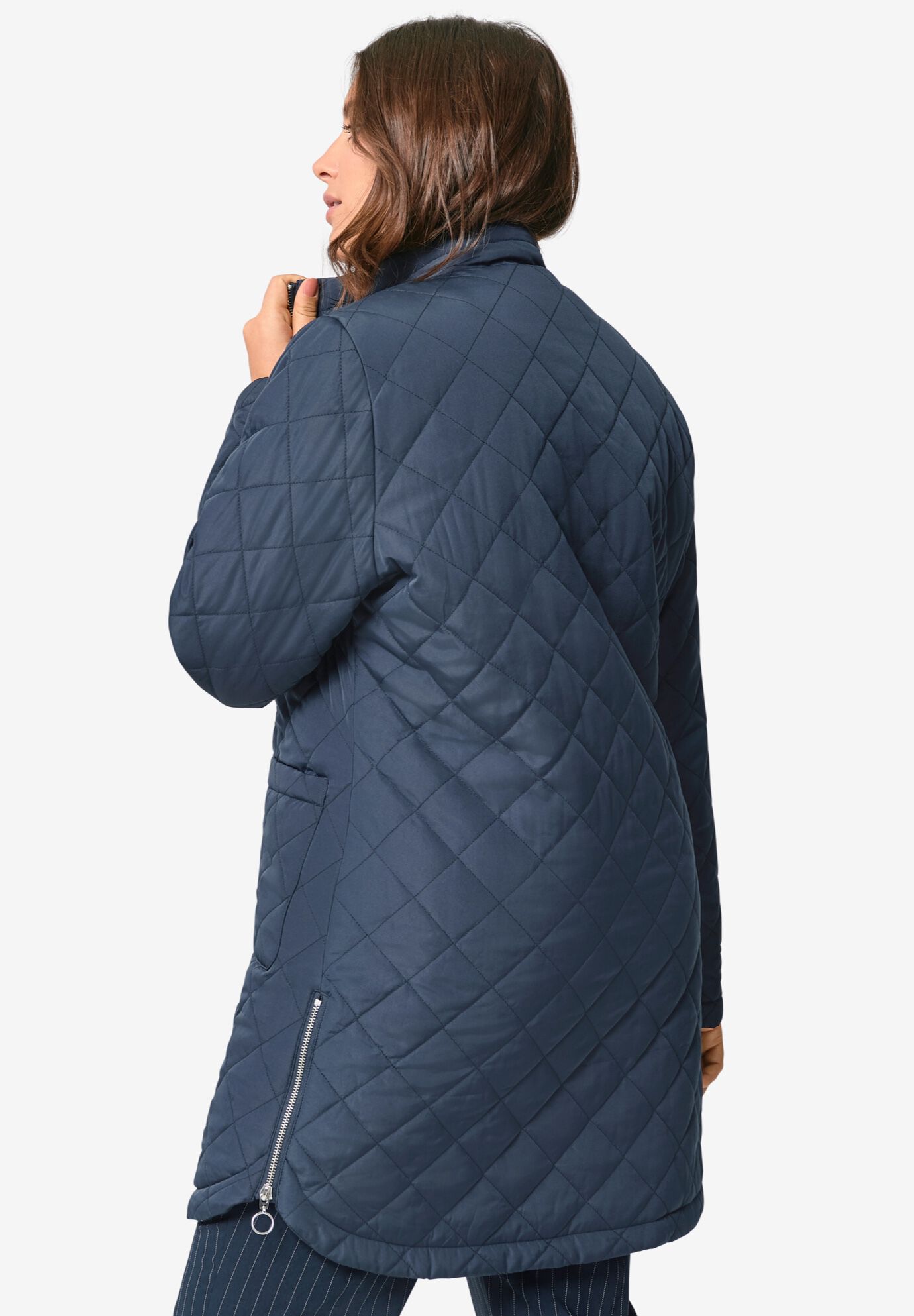 Quilted Zip Jacket Catherines 9773