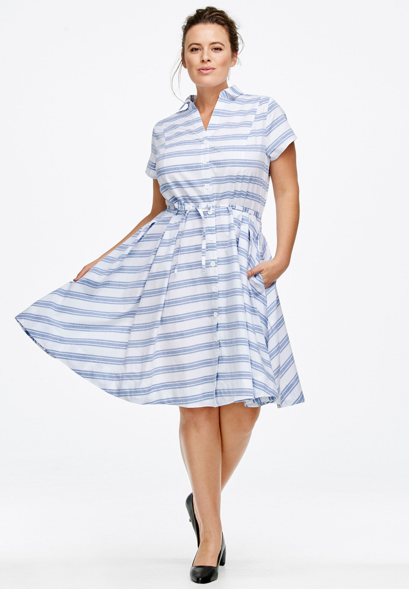 Denim Dress. Petites by Willi. Made in the USA. 100% Cotton. W/Matchin –  thefuzzyfelt