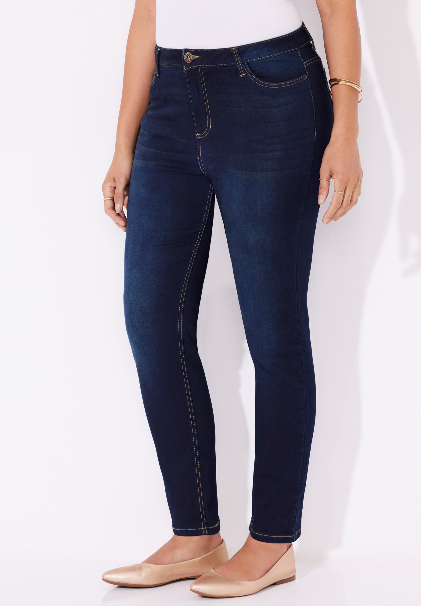black relaxed skinny jeans