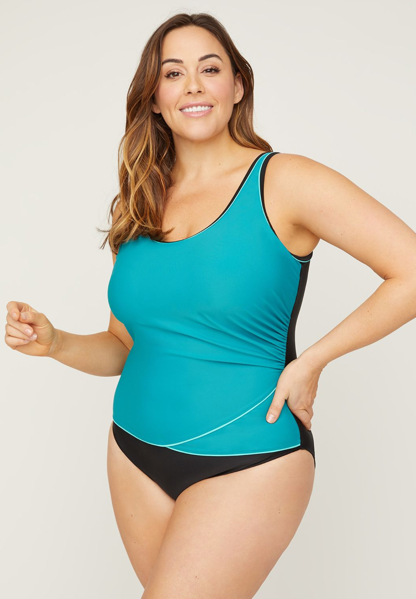 Sporty One Piece Swimsuit | Catherines