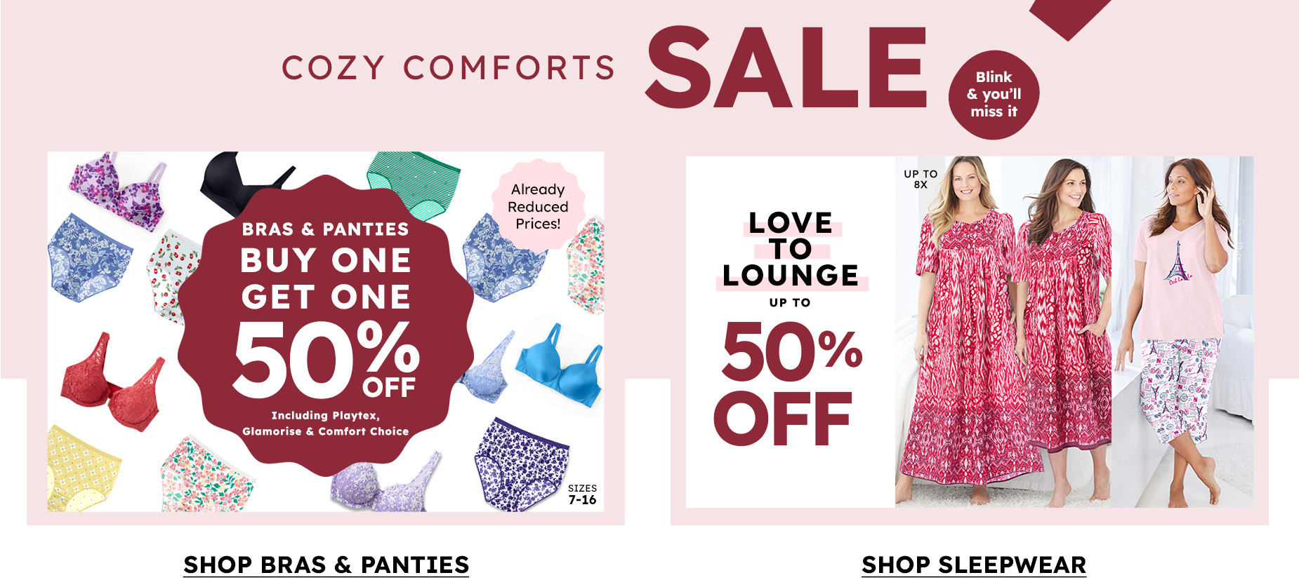 SHOP THE COZY COMFORTS SALE