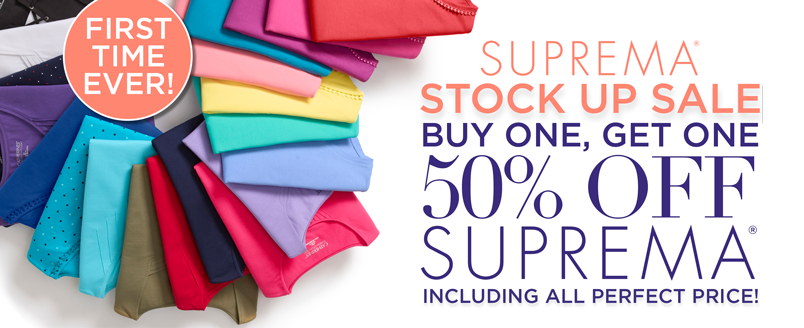 SUPREMA BUY ONE GET ONE 50% OFF SALE